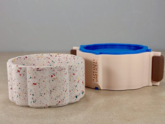 Column Pot Silicone Mould