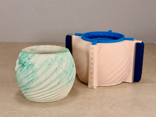 Swirl Pot Silicone Mould