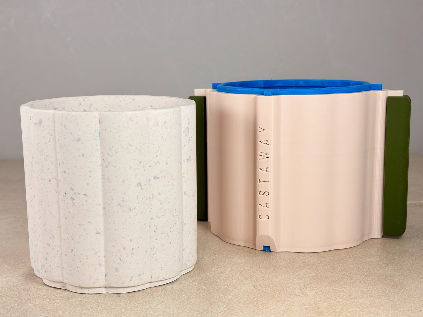 Column Pot Silicone Mould