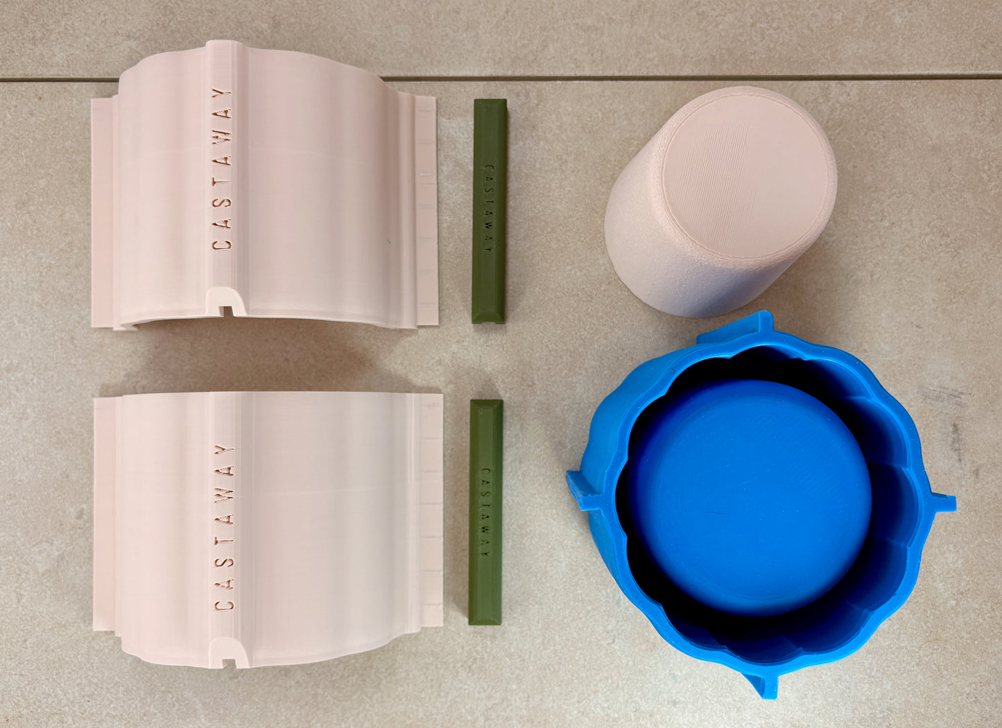Column Pot Silicone Mould